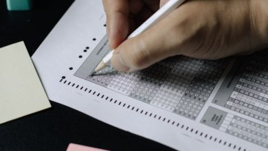 Student sits standardised test like PISA