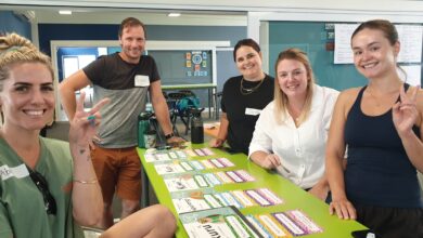 teachers engaging in wellbeing training