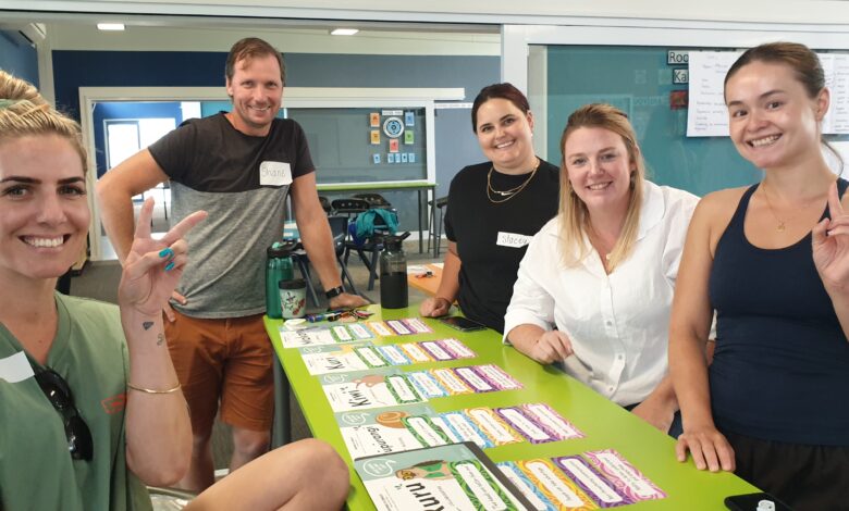 teachers engaging in wellbeing training