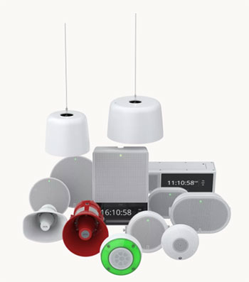 This IP Audio Solution shows various types of devices that can be implemented.