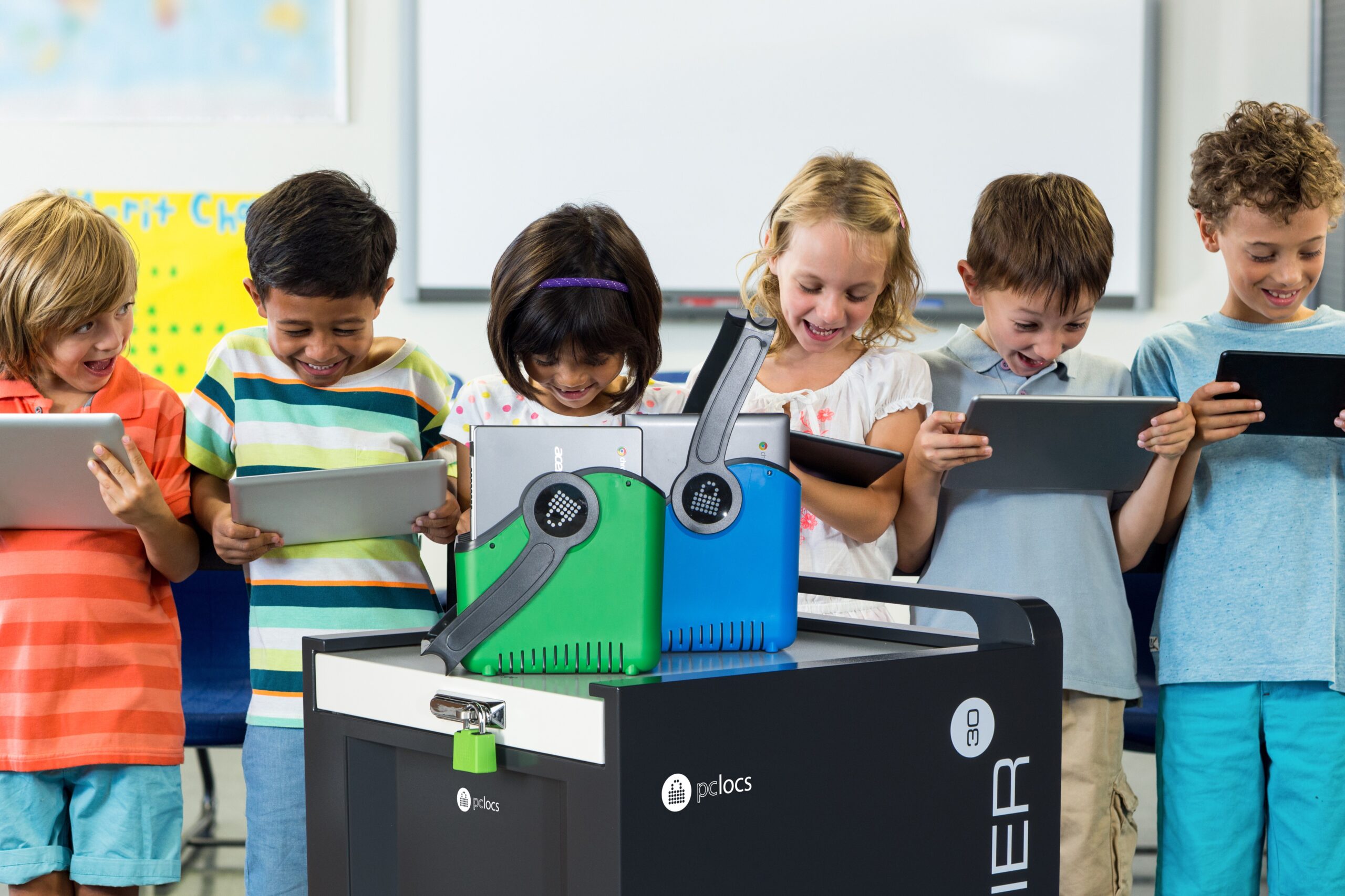 Organised tech charging and storage for uninterrupted learning